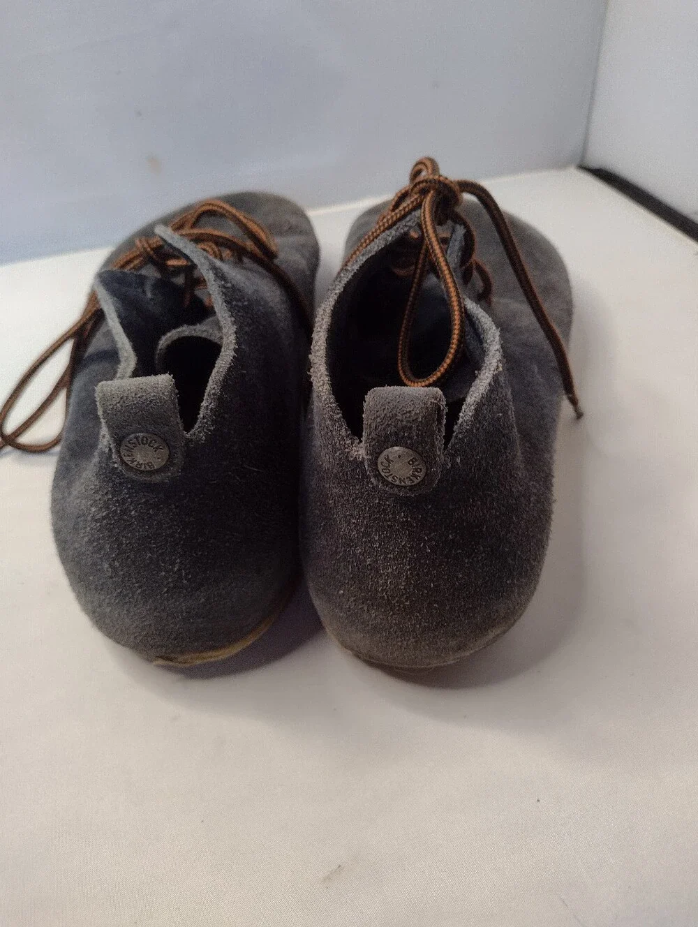Birkenstock Dundee Blue Suede Comfort Laced Ankle Boots Size 45 Mens AA
